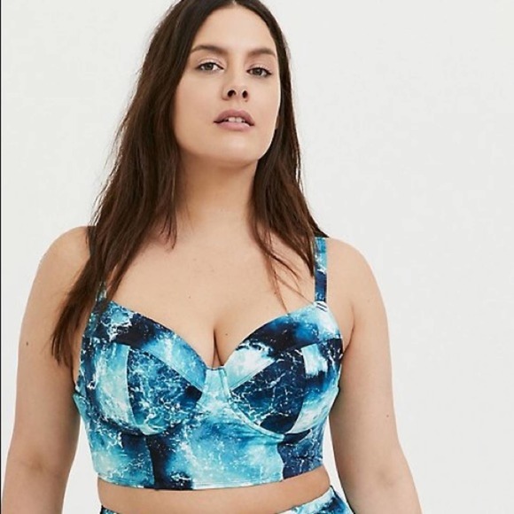 torrid Other - Torrid | Women’s Underwire Long Line Bikini Top Swim Suit Swimsuit Bathing Ocean